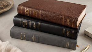 How to choose a durable bonded leather bible by comparing cover material textures and bindings.