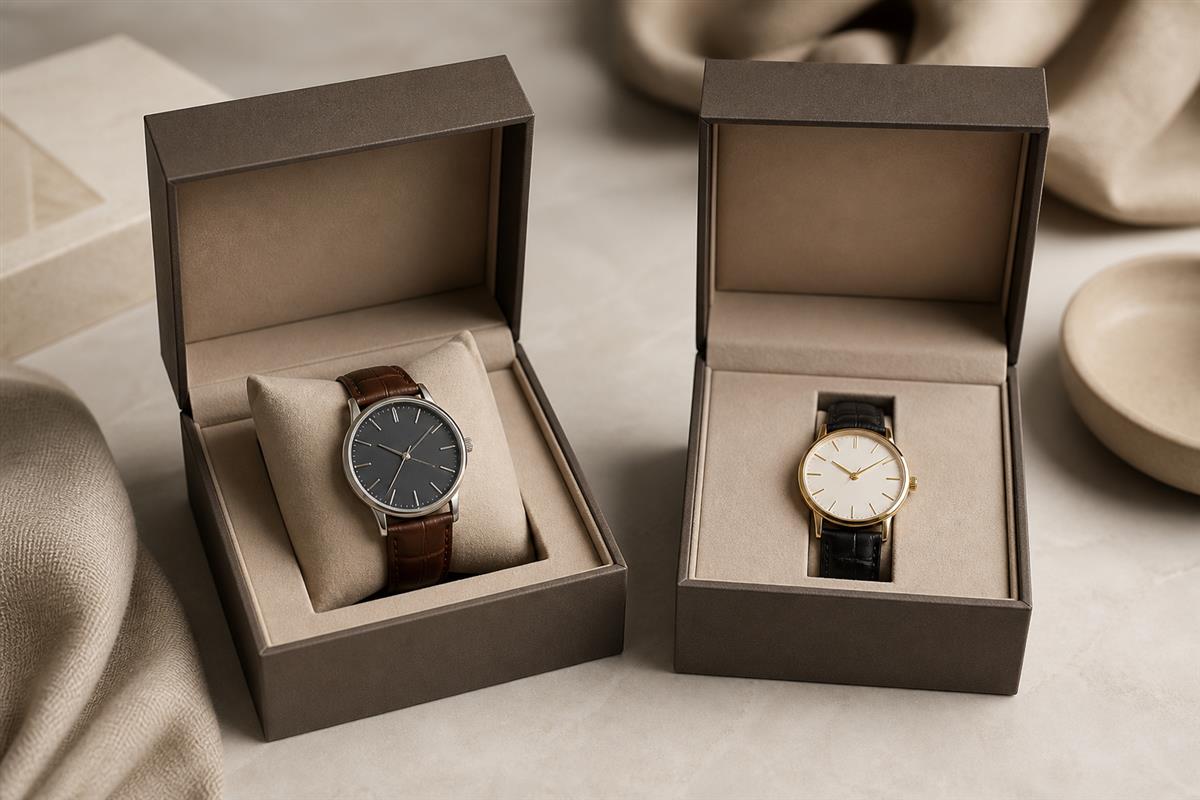 Watch pillow and custom insert supporting a watch without forcing the strap