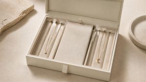 How to keep necklaces from tangling in jewelry box with separate necklace channels
