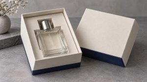 Gift box and fitted insert illustrating what is packaging science